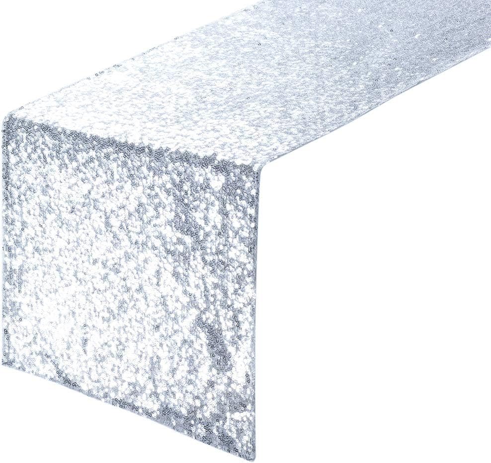 Best table runner 12 inches gray
