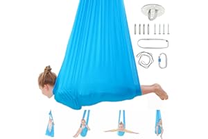 SKYPHAROS Sensory Swing - 360 Swivel Indoor Swing for Kids With Autism, ADHD, and Processing Disorders, Adjustable Cuddle Swing With Sensory Needs