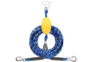 BABYFOXY Watersports Heavy Duty Tow Harness with D Rings,Boat Tow Harness for Towing Towable Tube, Water Ski, Wakeboard