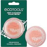 EcoTools Deep Cleansing Facial Brush, Manual Facial Cleansing Brush | Exfoliates and deeply cleanses, remove makeup and dry skin, face brush for cleansing, color may vary