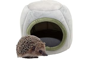 HLMOptimo Guinea Pig Hideout Guinea Pig Cave Beds Guinea Pig Cozy Hideout for Chinchilla Ferrets Hedghog (Grey, Pumpkin)