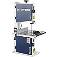 QD-KYOHO Band Saw, 10-Inch Bandsaw for Woodworking, 1515 & 3280 FPM Dual-Speed Bandsaw, 1/2 HP，120 V 5.3-Amp Motor, Band Saws with Double-Sided Fence Assembly, Steel Bandsaws with Miter Gauge
