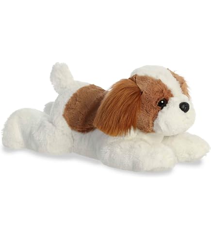 Douglas Cuddle Toys - Peluche Cane Shih Tzu Poofy Bianco E Nero #1716 - Morbido E Coccoloso