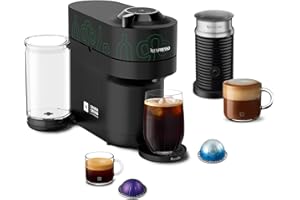Nespresso Vertuo Pop+ Coffee and Espresso Maker by Breville, Samra Origins by The Weeknd Vertuo Metad Green Machine and Nespresso Aeroccino3 milk frother