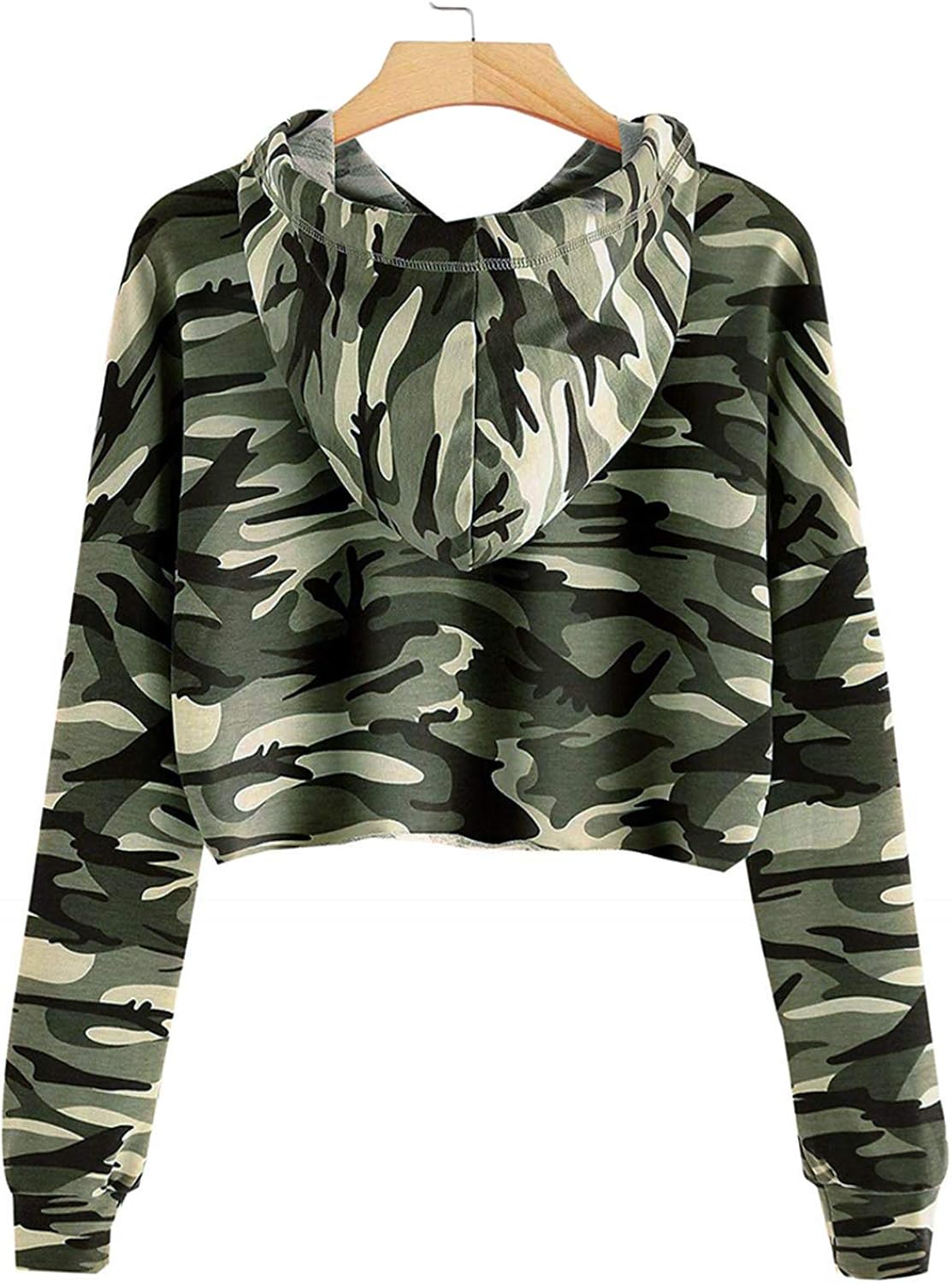 Imily Bela Kids Crop Tops Girls Hoodies Cute Plaid Long Sleeve Fashion Sweatshirts: Clothing