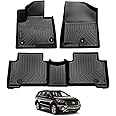 Cartist Floor Mats Compatible with Hyundai Santa FE 2013-2018 All Weather 2 Row Floor Mats Carpet Protection 3D TPE Odorless