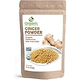 Organic Ginger Powder | 8 oz (226g) | Product of India | Resealable Kraft Bag | USDA Organics and Non-GMO Verified Project Ap