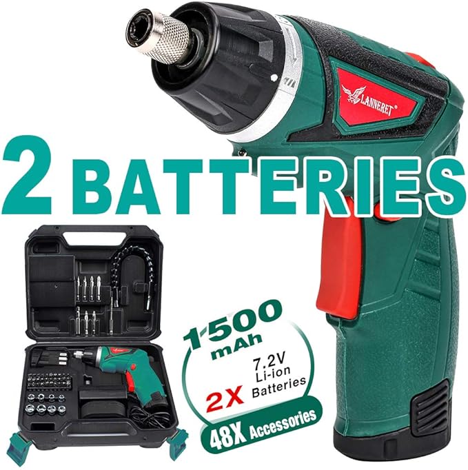 POSENPRO 9N.m Cordless Electric Screwdriverwith 48 Accessories BMC Set