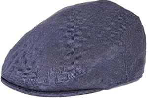 BOTVELA Men Linen Flat Ivy Breathable Summer Newsboy Hat