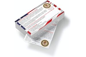 JUST 4 PAWS 50 ADA Service Dog Information Cards - New, Larger Print on Both Sides - States Handler's Legal Rights to Uninformed Business Personnel