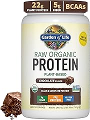 Garden of Life Protein Powder, Vegan Protein Powder, BCAA, Probiotics & Digestive Enzymes, Gluten & Lactose Free, Chocolate, 