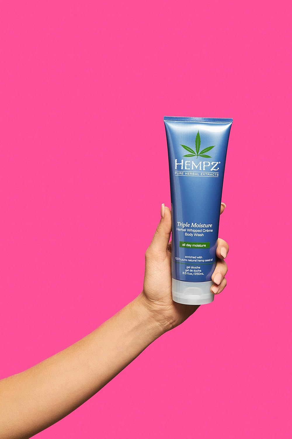 Hempz Triple Moisture Herbal Whipped Creme Body Wash 8.5 oz. - Scented Shower Gel for Women and Men, Unisex Personal Care Products - Paraben-Free Anti-Aging Bath Soap that Hydrates and Gently Cleanses : Bath And Shower Gels : Beauty