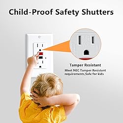 OMEENET GFCI Outlet, Weather Proof & Tamper