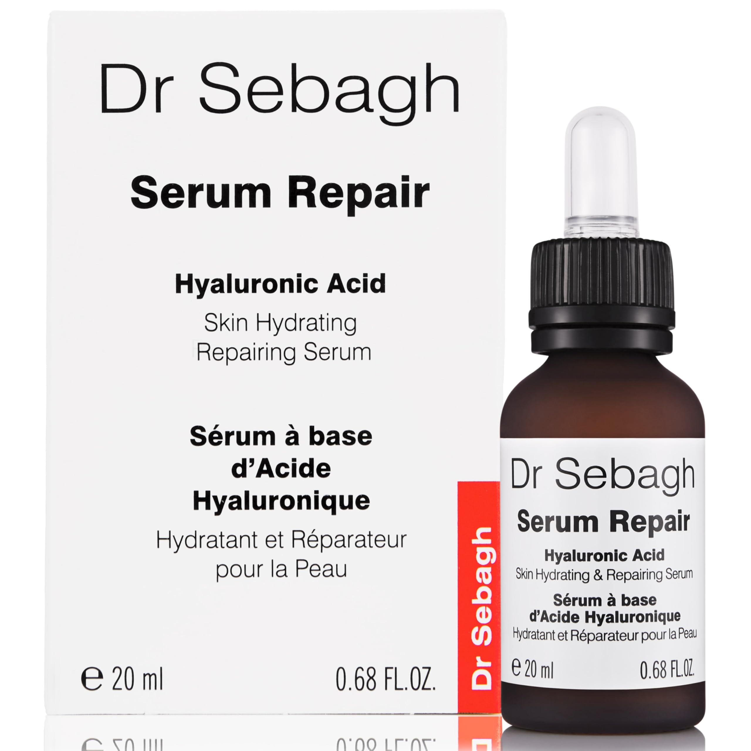 Dr Sebagh Serum Repair (20 ml) - Award-Winning Hyaluronic Acid Facial Hydrator - Anti Aging & Wrinkle - Skin Moisturizing & Repairing Formula - Collagen Boosting Youthful Glow For Women & Men