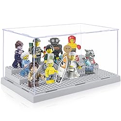 Mlikero 2 Pack Display Case for Minifigures Action