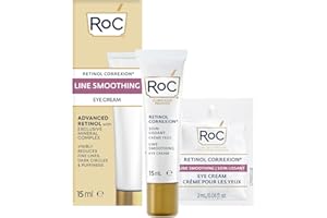 RoC Retinol Correxion Under Eye Cream for Dark Circles & Puffiness, Daily Wrinkle Cream, Anti Aging Line Smoothing Skin Care 