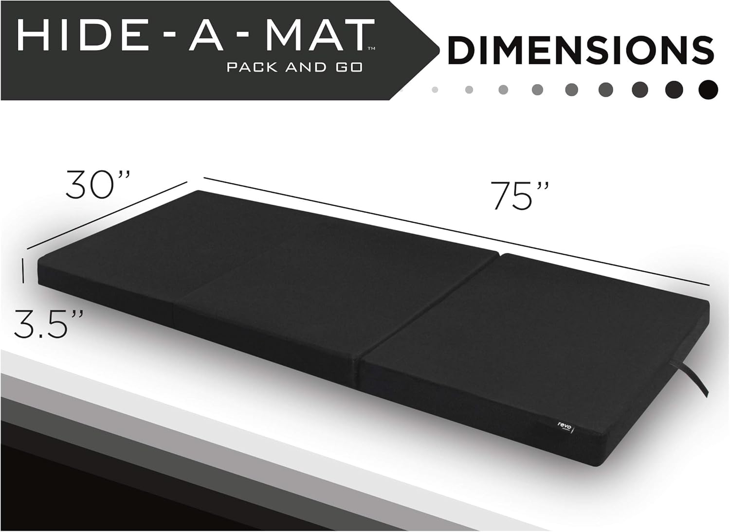 American Furniture Alliance Jr Twin Black Trifold Mattress, Mesh/Poly: Furniture & Decor