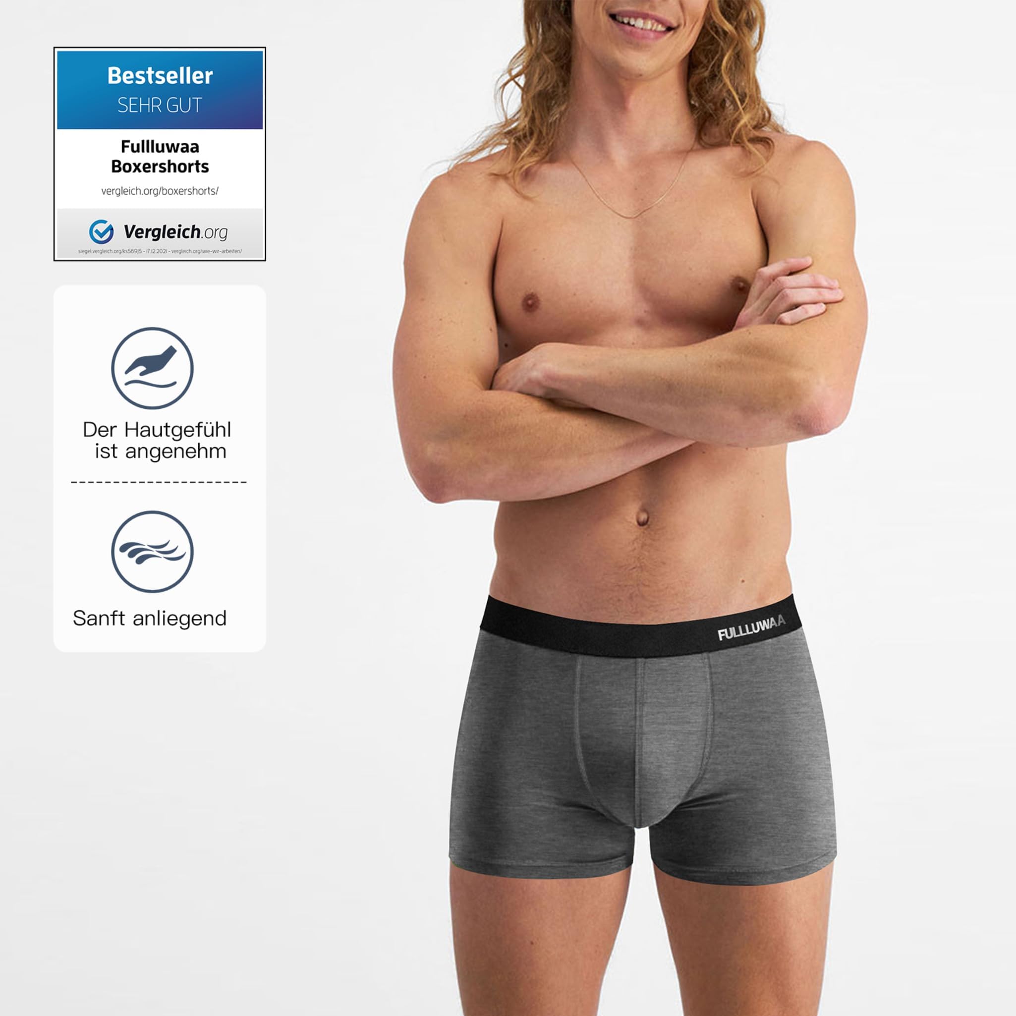 Fullluwaa Boxershorts Herren 10er Pack Baumwolle Unterhosen Männer Ohne Kratzenden Zettel Atmungsaktiv und Weiche Herrenunterwäsche 2