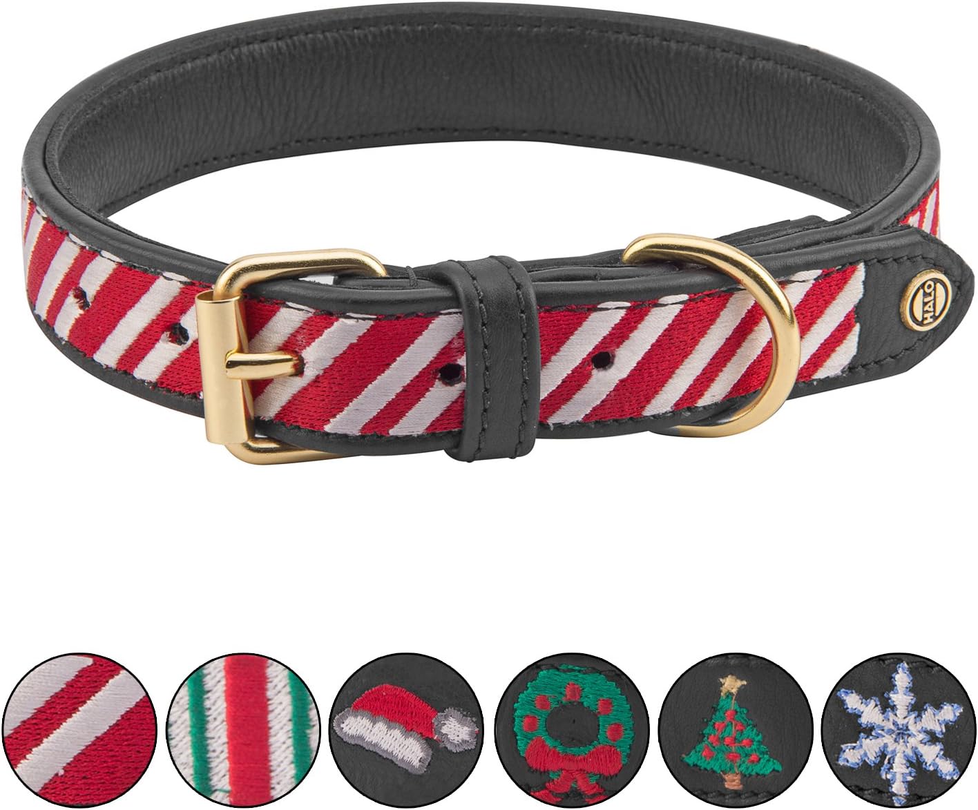 candy cane dog collar