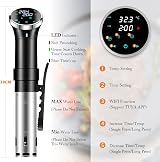 SURLABA 1100W WiFi Sous Vide Cooker, Precision Temp 25-95℃, Timer view 3