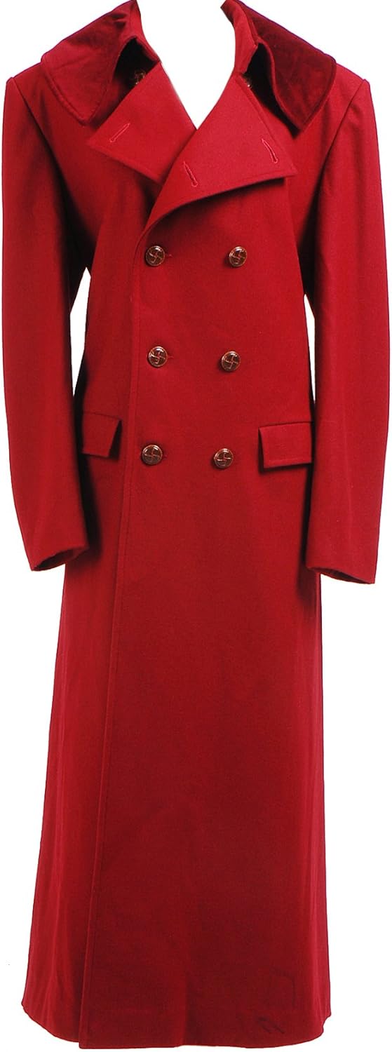 red trench coat outfit