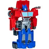 Transformers EarthSpark 1-Step Smash Changers Optimus Prime 4-Inch Action Figure, Robot Toys for Boys and Girls 6 and Up