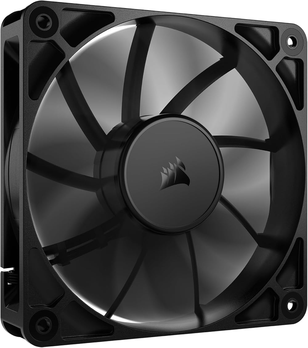 Corsair RS120 120mm PWM Fan Daisy-Chain Low-Noise Magnetic Dome Bearing Black