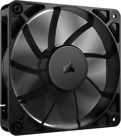 Corsair RS120 120mm PWM Fan Daisy-Chain Low-Noise Magnetic Dome Bearing Black