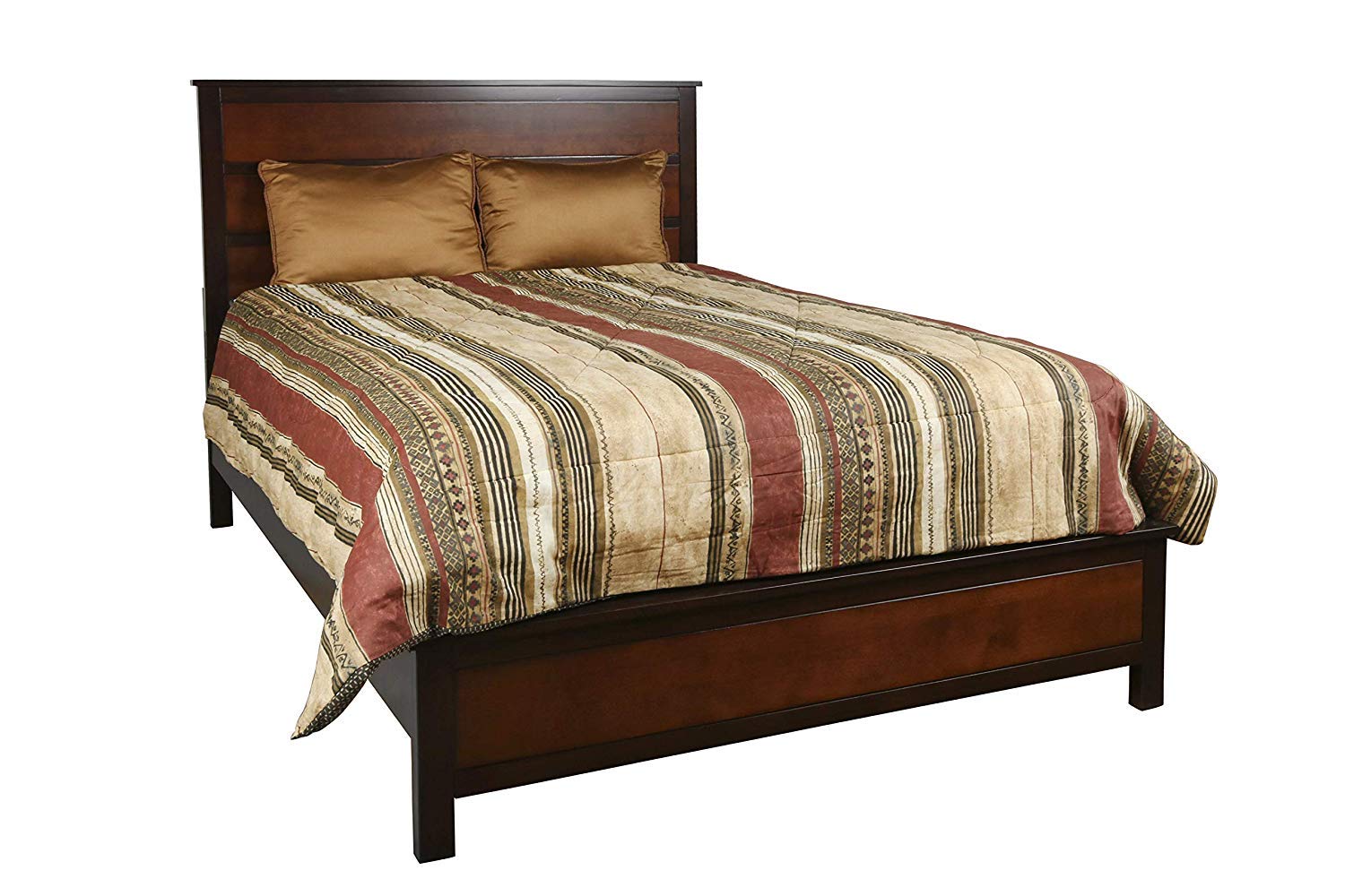 Amazon Com New Classic Furniture Bishop 5 Piece Bedroom Set Queen Bed Dresser Mirror Two Nightstands Two Tone Kitchen Dining