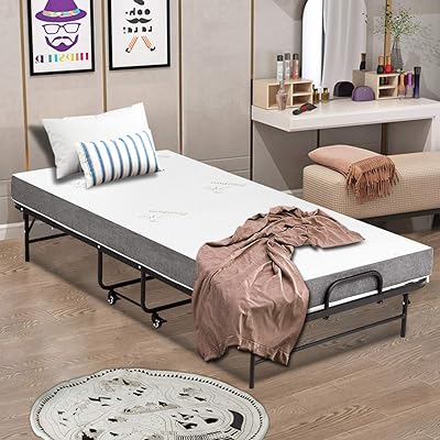 Portable Twin Size Folding Rollaway Bed with Memory Bahrain Ubuy