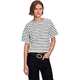Madewell Womens Structured Boxy Tee Stripe