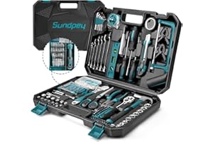 Sundpey 257PCs Home Tool Kit - Portable Repair Outils Complete General Household Hand Tool for Mechanic Tools for Men & Women
