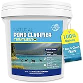 LMJP Pond Clarifier Treatment &ndash; 12 Packets Natural Pond Water Clear for Outdoor Lakes &ndash; Beneficial Enzymes to Improve Water Clarity &amp; Eliminate Odor &ndash; Treats Up to 144000 Sq Ft