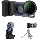 67mm Phone Lens Filter Adapter Kit with Remote for iPhone 17 16 15 Pro | for iPhone Pro series vlogging photography, Magnetic Camera Grip Handle, Remote Selfies, Vlogging Kit, Filter Not Included