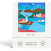Reach International Outfitters Maine Adventure Bucket List: 50 Scratch-Off Cards for Outdoor Activities, Tourist Attractions, and Road Trips - Perfect Travel Gift and Guide for Exploring Maine