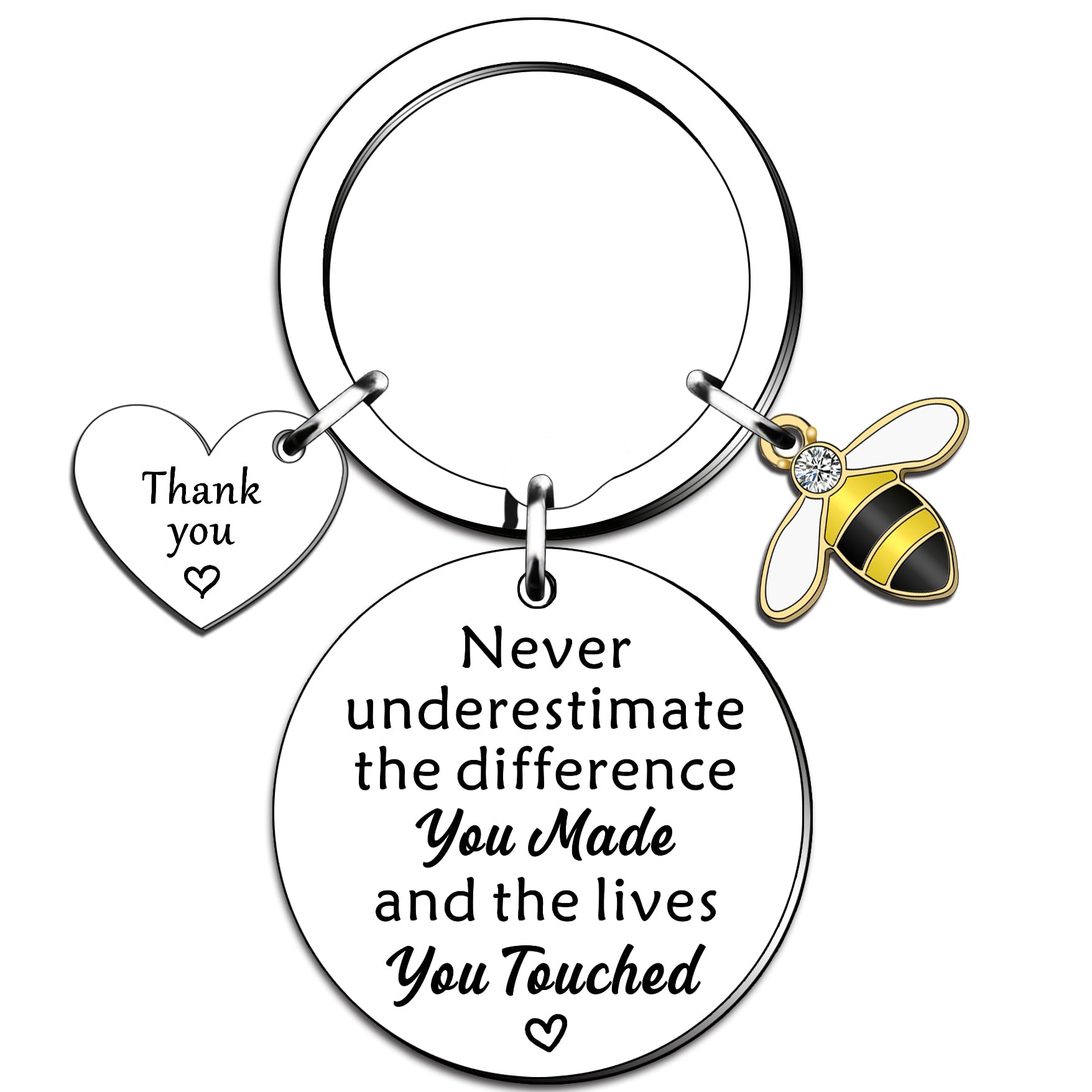 QMVMV Leaving Gifts for Colleagues Thank You Colleague Keyring for Women Men Party Birthday Christmas Wedding Gifts