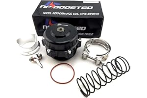 50MM BOV Black Aluminum 1-35PSI Turbo Supercharged Lancer EVO Impreza STI JDM