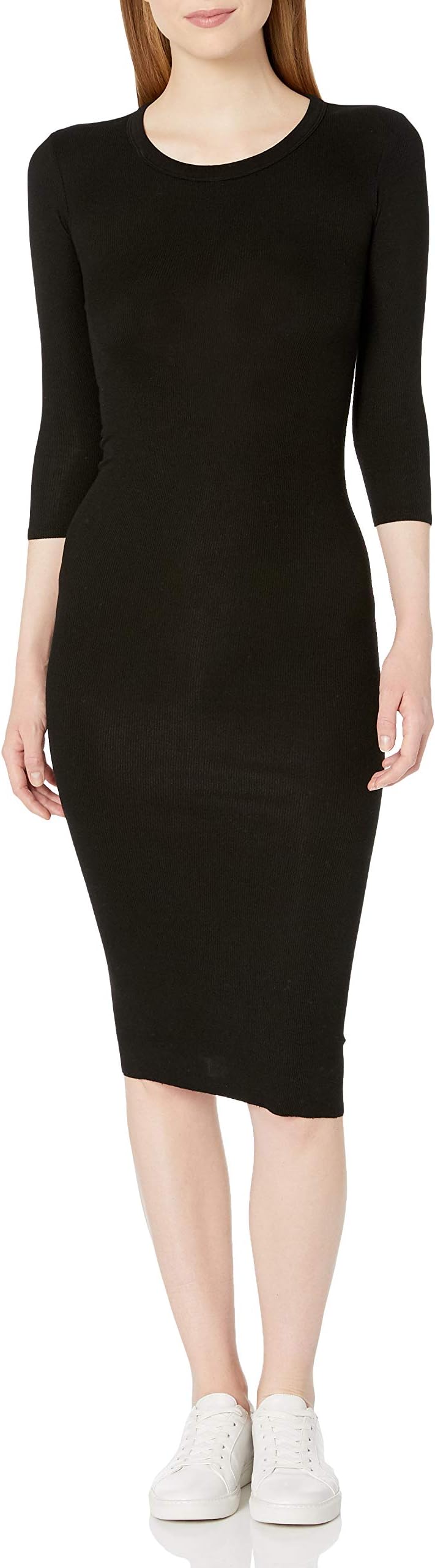 Women’s Essential Stretch Silk Rib Crew Dress