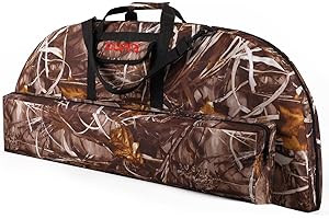LWANO Compound Bow Case Soft Light-Weight Bow Bag with Arrow Pocket and Backpack Straps