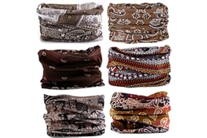 MOBEST Neck Gaiter Mask Face Scarf Bandana Tube Cover Headwear Balaclava Headband Headwrap for Men and Women
