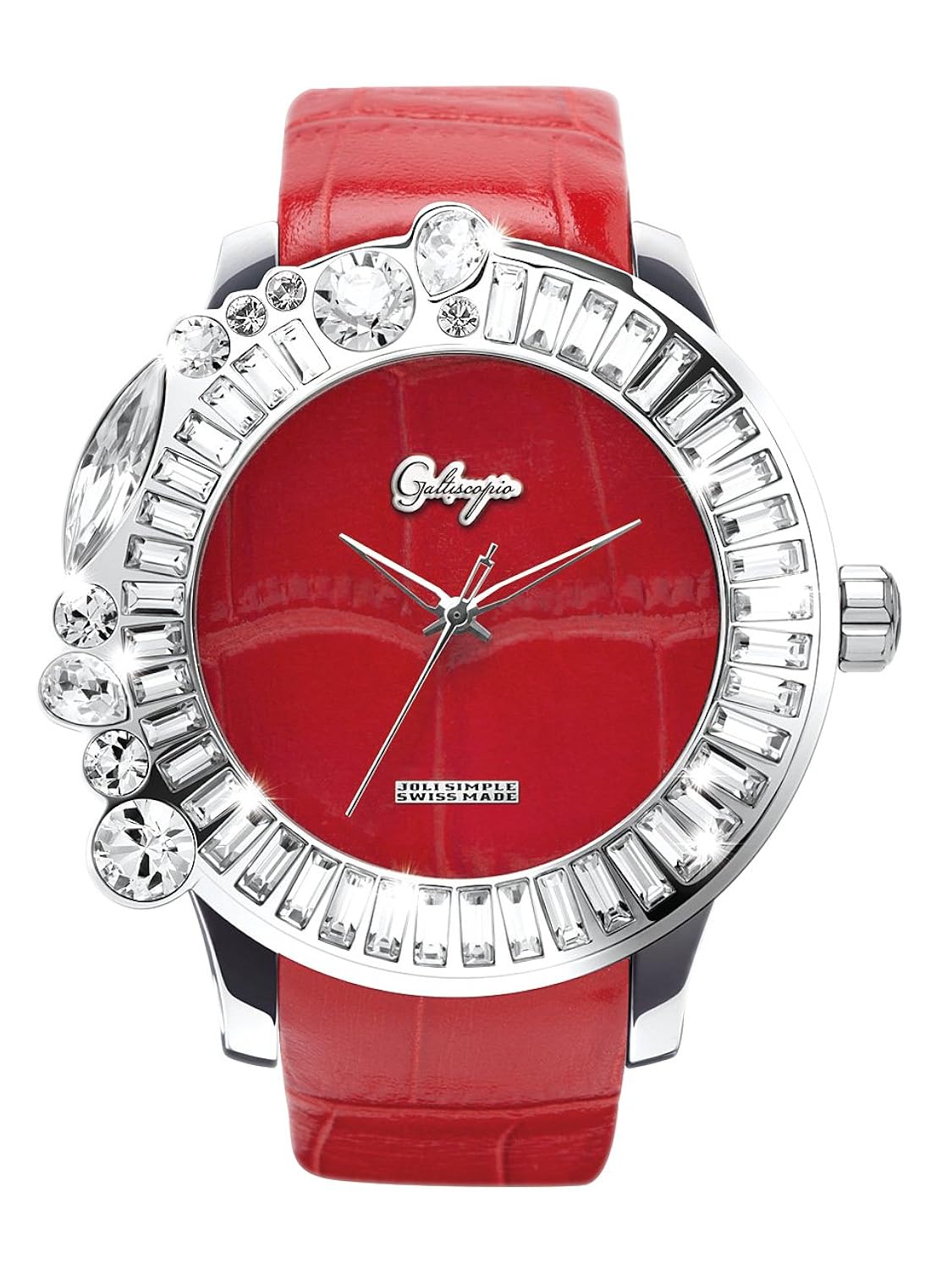 美しい ガルティスコピオ Galtiscopio 腕時計 Jsss001rls Js5 レッド スワロフスキー クリスタル キラキラ ユニセックス 日本正規総代理店 正規輸入品 時計 B00fc6rx0m Www Gcc Ccpf Com