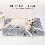 Jaspuriea Small Dog Bed 60x45x6cm Washable Calming Plush Anti Slip view 2
