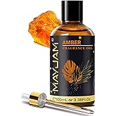 MAYJAM 100ML Amber Fragrance Oil Essential Oil, 3.38FL.OZ Large Volume Amber Oil for Diffuser, Great for DIY Soap and Candle 