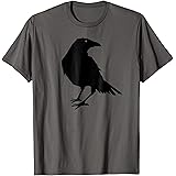Birds of Black ApparelBeautiful Black Crow Raven Bird Silhouette T-Shirt T-ShirtOEKO-TEX STANDARD 100
