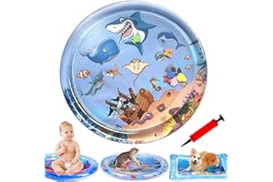 bailconti 2024 New Pet Water Bed, Cooling Sensory Mat for Cats & Dogs, Thickened Fish Cat Activity Play Mat, Feel Cool Comfort