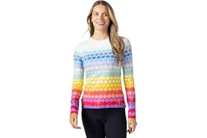 Terry Cycling Jersey Women Soleil Long Sleeve Bike Top for Women, Fitted Rash Guard Hiking Outdoor UPF 50+ Sun Shirt