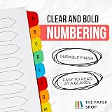 [Brand] [5 Pack] A4 File Dividers A-Z Tabs 150gsm Multipunched Reinforced view 5