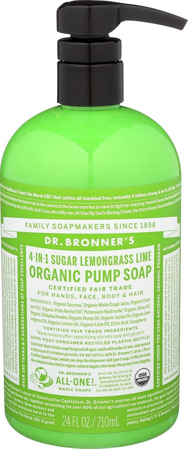 Dr. Bronner's Dr. Bronner's Organic Liquid Body Soap Lemongrass Lime at