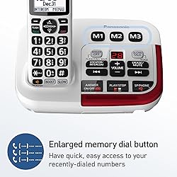 Panasonic 1 Handset Amplified Cordless Phone with