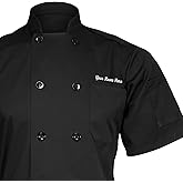 ChefsCloset Personalized Embroidered Chef Coat Customized Chef Jacket